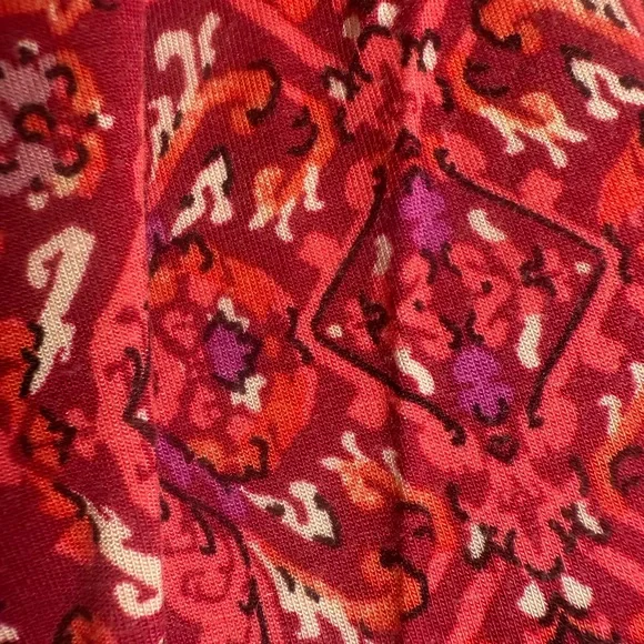 Torrid Medallion Midi Tiered super soft red skater sundress size 2 - Picture 6 of 13